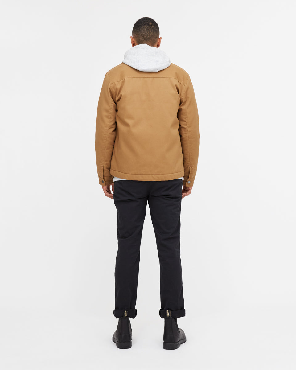 Brown Utility Canvas Jacket