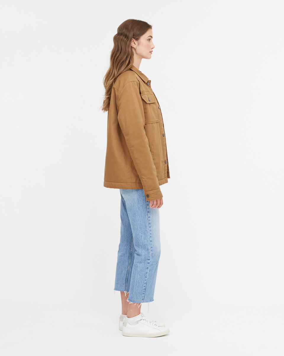 Brown Utility Canvas Jacket