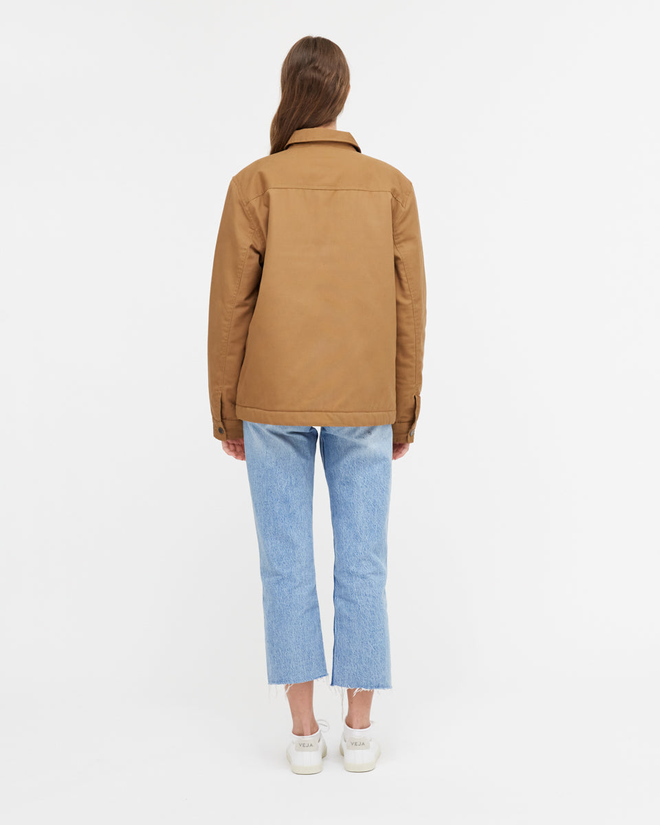 Brown Utility Canvas Jacket