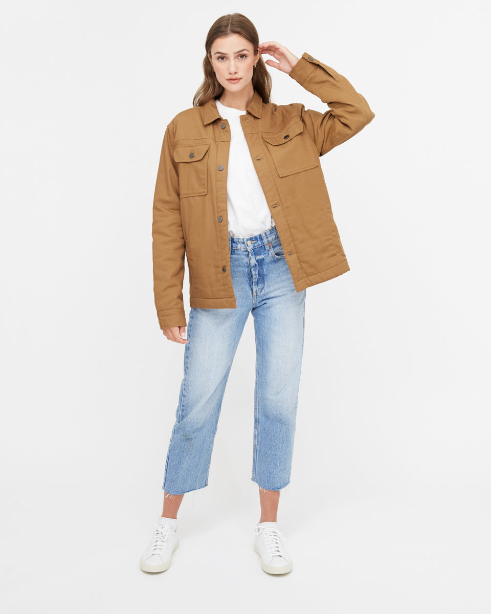 Brown Utility Canvas Jacket