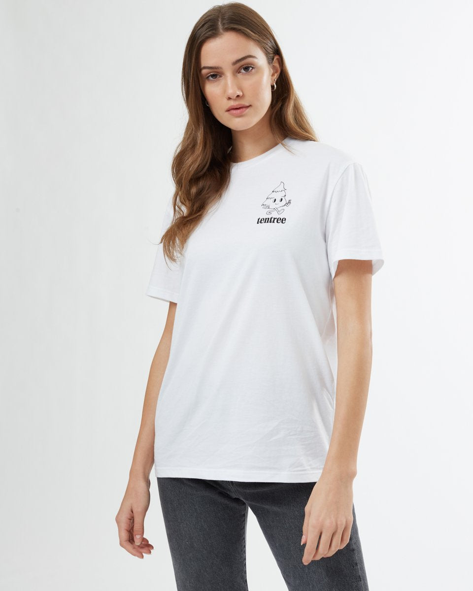 White Unisex Tree Graphic Tee