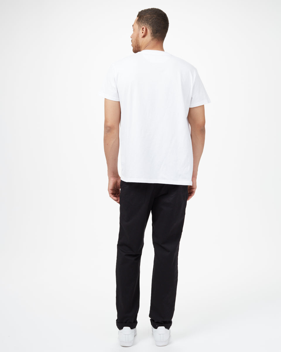 White Organic Cotton Crew Neck T-Shirt