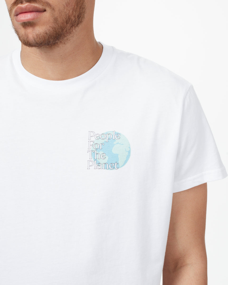 White Organic Cotton Crew Neck T-Shirt