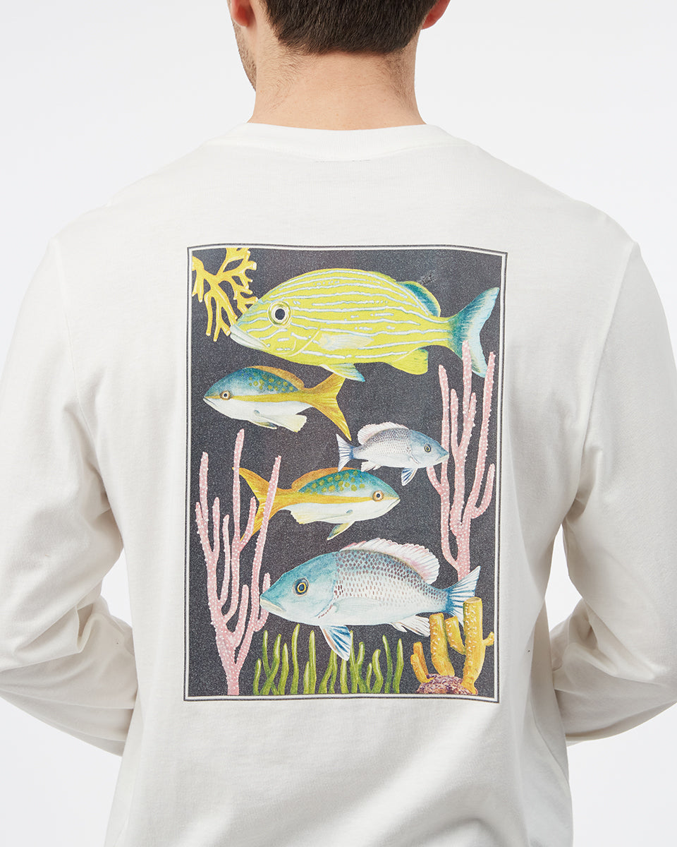 White Organic Cotton Graphic Longsleeve