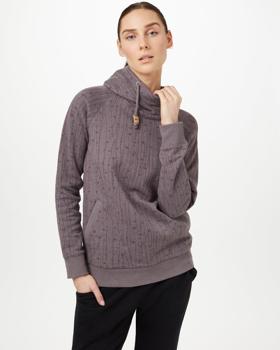 Gray Organic Cotton Pullover Hoodie