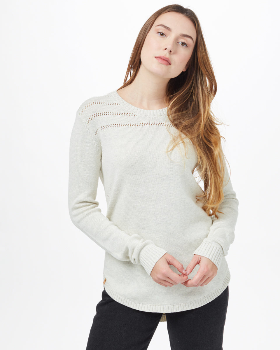 White Women's Wool Knit Jumper