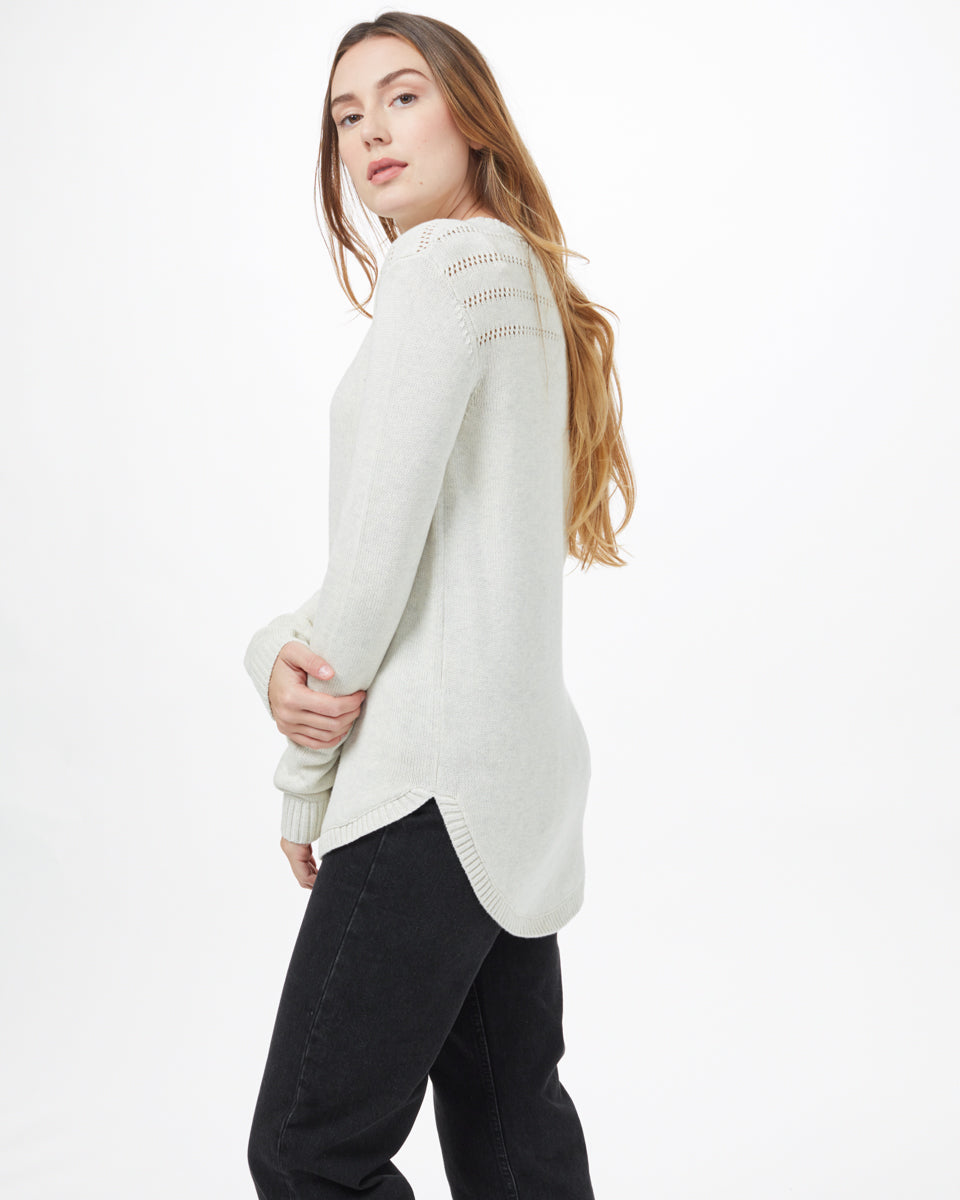 White Women's Wool Knit Jumper