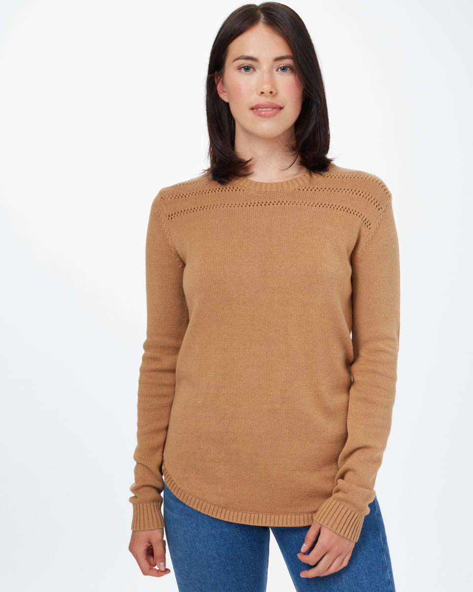 Brown Women's Wool Knit Jumper