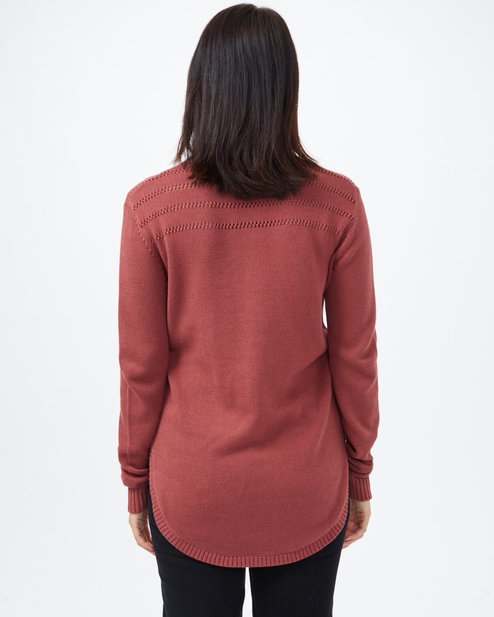 Red Women's Wool Knit Jumper