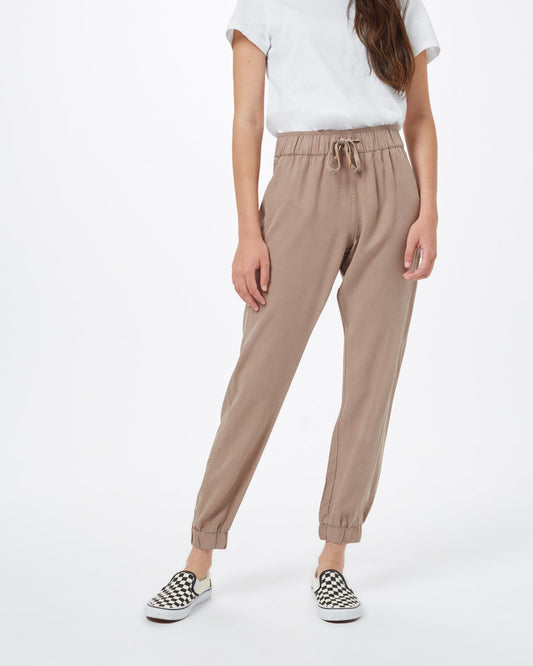 Beige Women's Tencel Lightweight Trouser