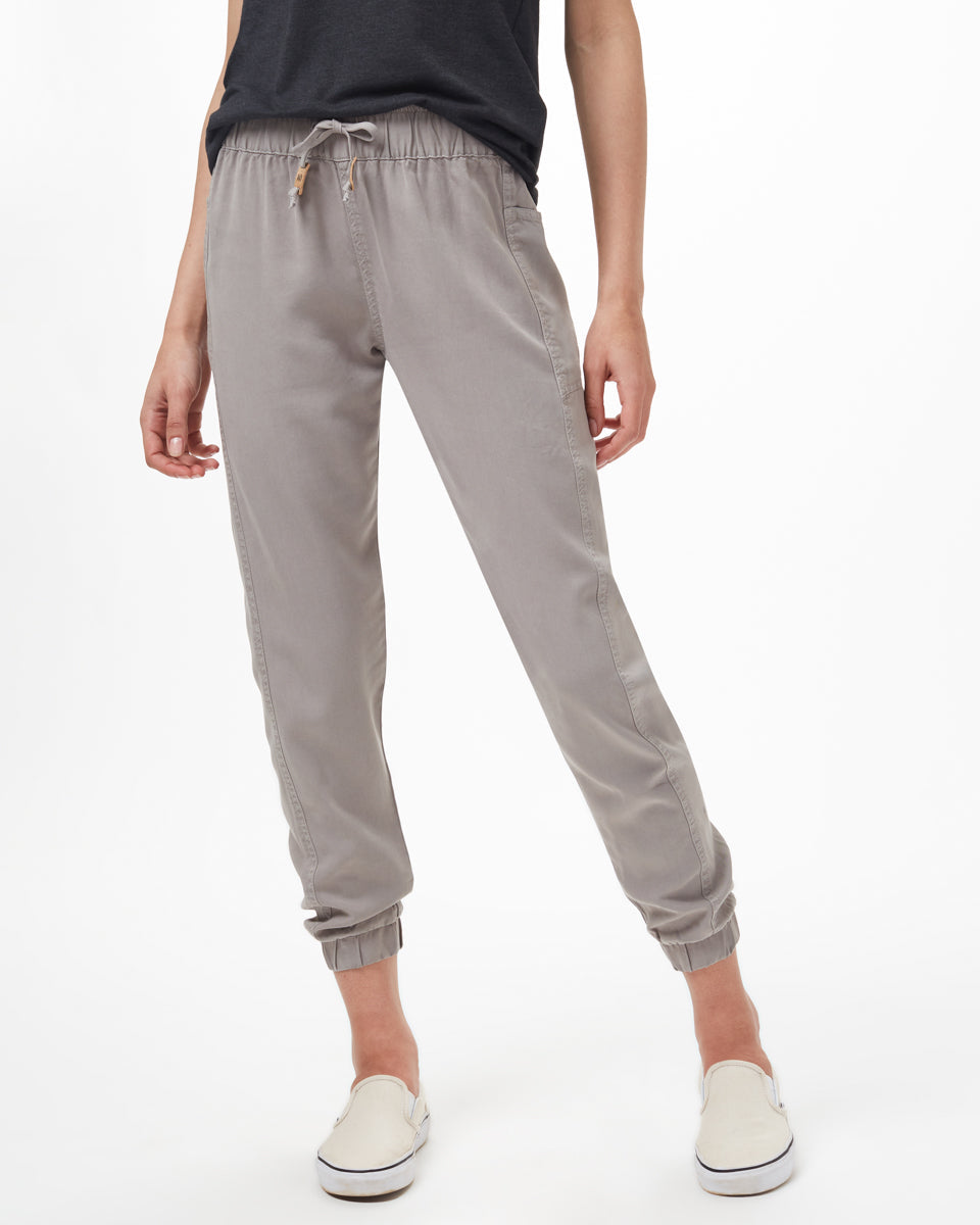 Gray Women's Tencel Lightweight Trouser