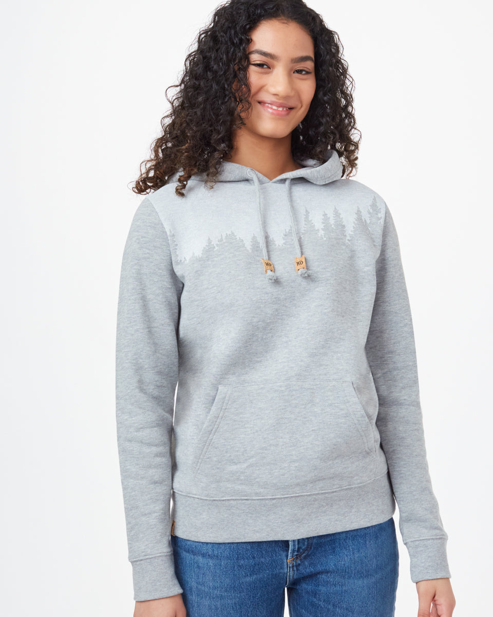 Gray Women's Graphic Pullover Hoodie