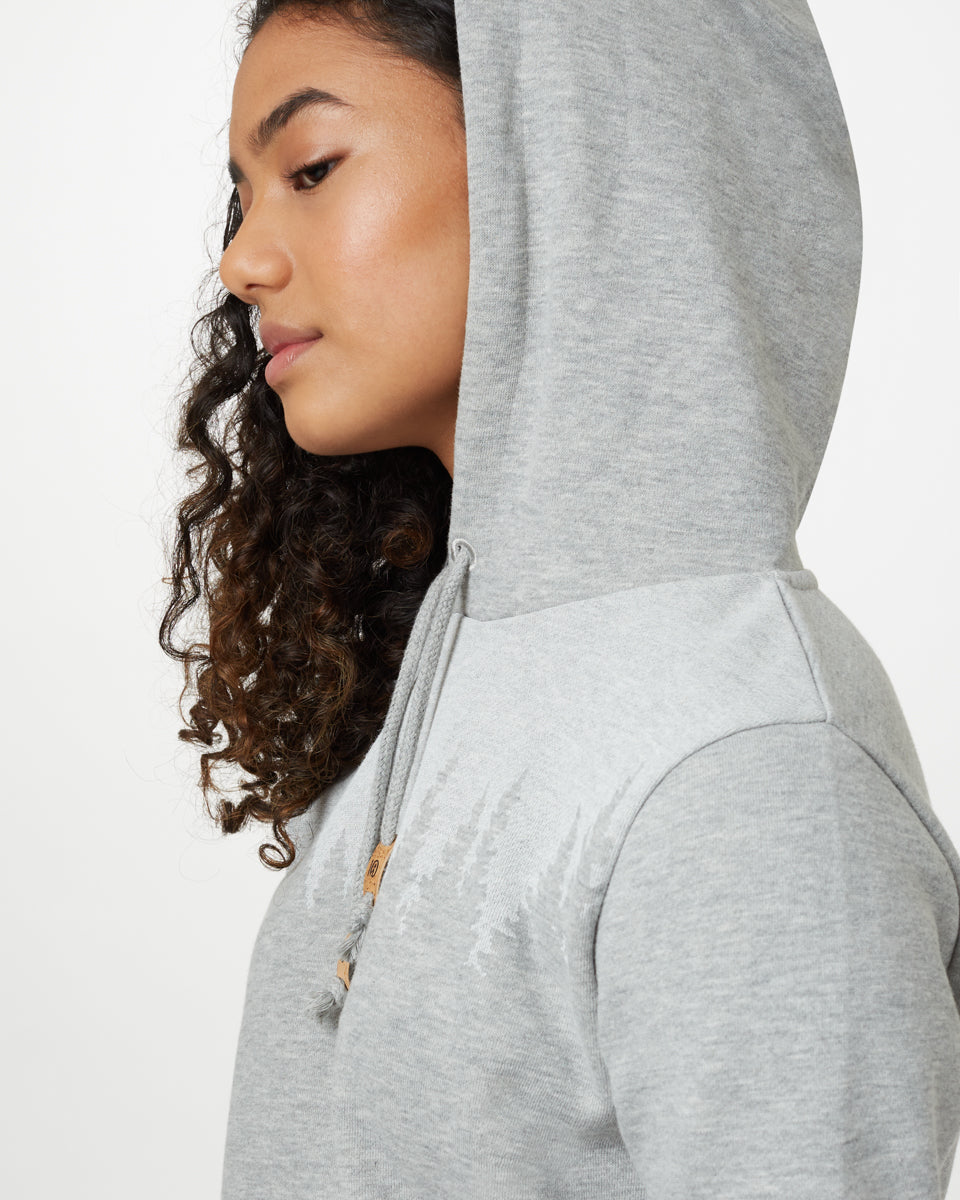 Gray Women's Graphic Pullover Hoodie