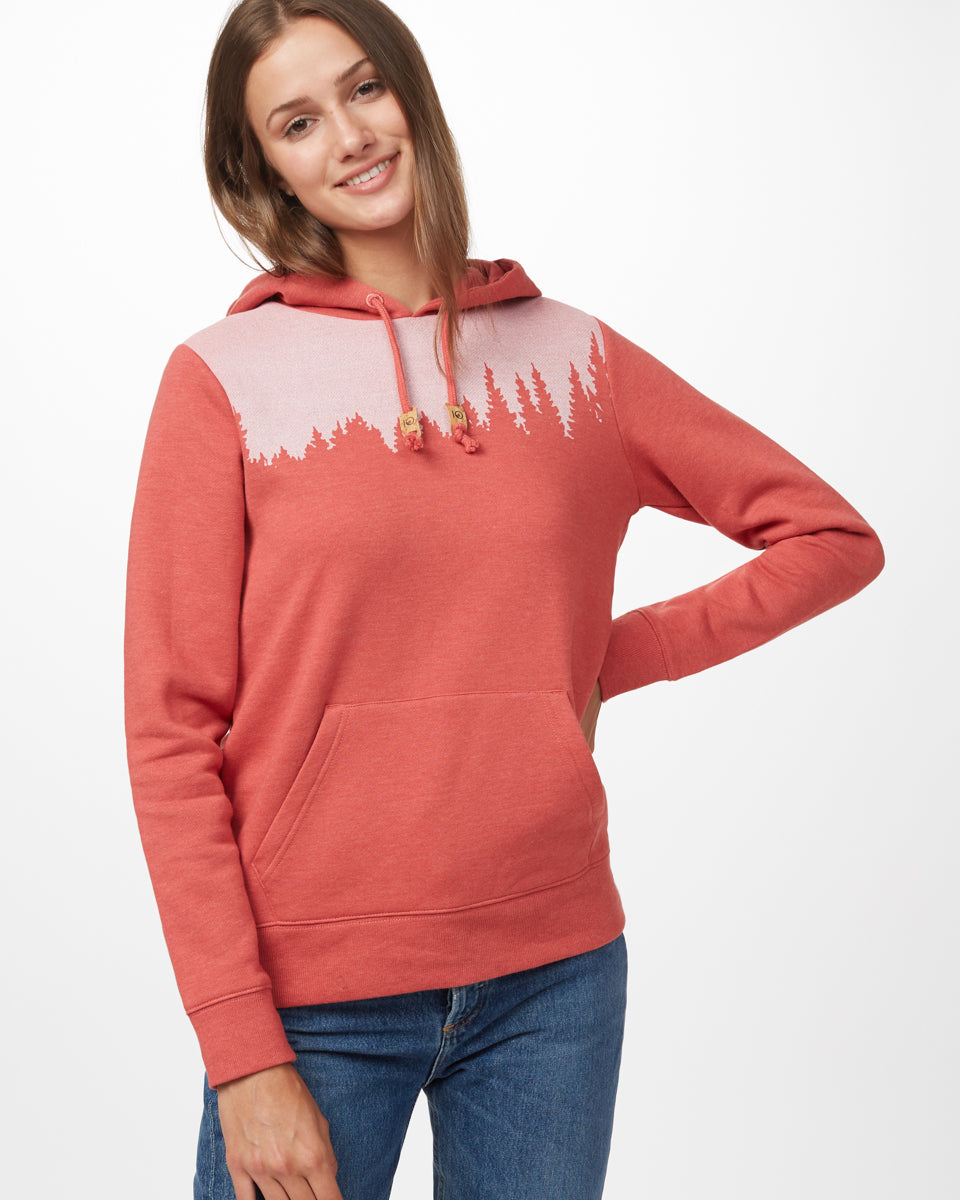 Red Women's Graphic Pullover Hoodie