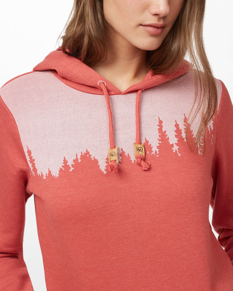 Red Women's Graphic Pullover Hoodie
