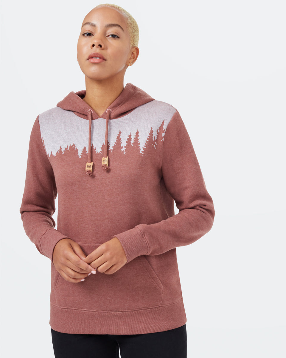 Red Women's Graphic Pullover Hoodie