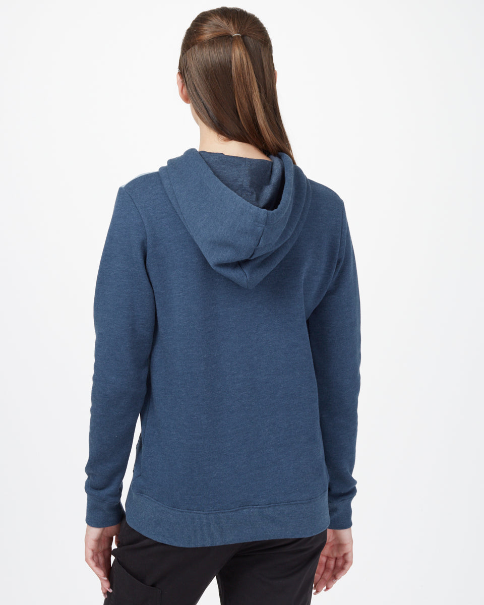 Blue Women's Graphic Pullover Hoodie