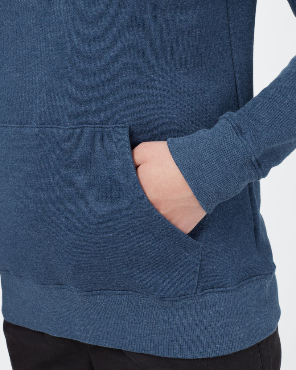 Blue Women's Graphic Pullover Hoodie