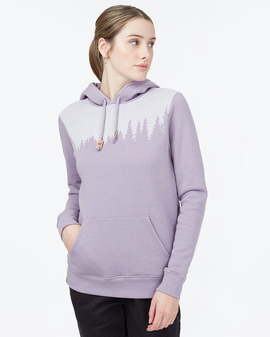 Purple Women's Graphic Pullover Hoodie