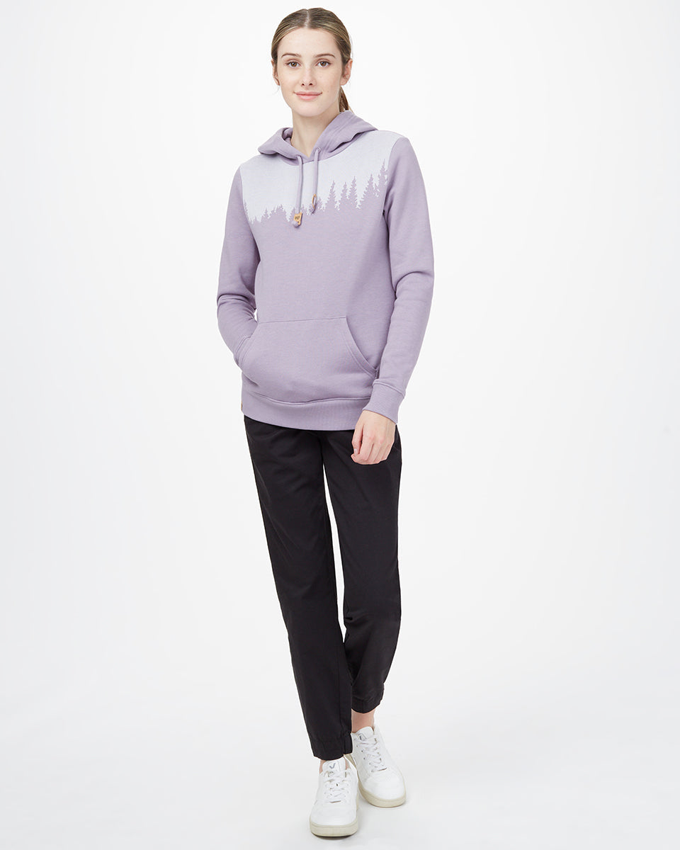 Purple Women's Graphic Pullover Hoodie