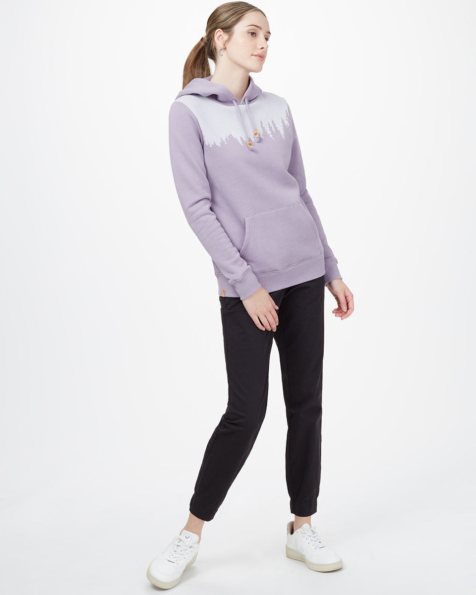 Purple Women's Graphic Pullover Hoodie