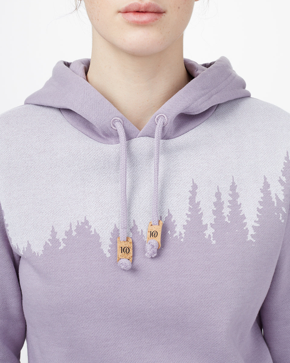Purple Women's Graphic Pullover Hoodie