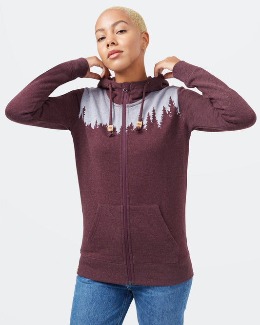 Red Tree Graphic Pullover Hoodie