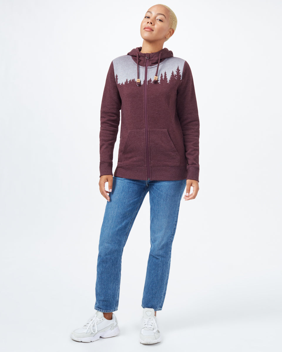 Red Tree Graphic Pullover Hoodie