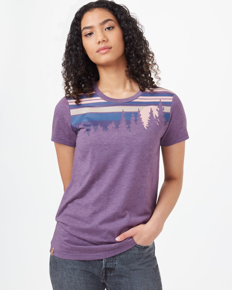 Purple Retro Graphic Tee