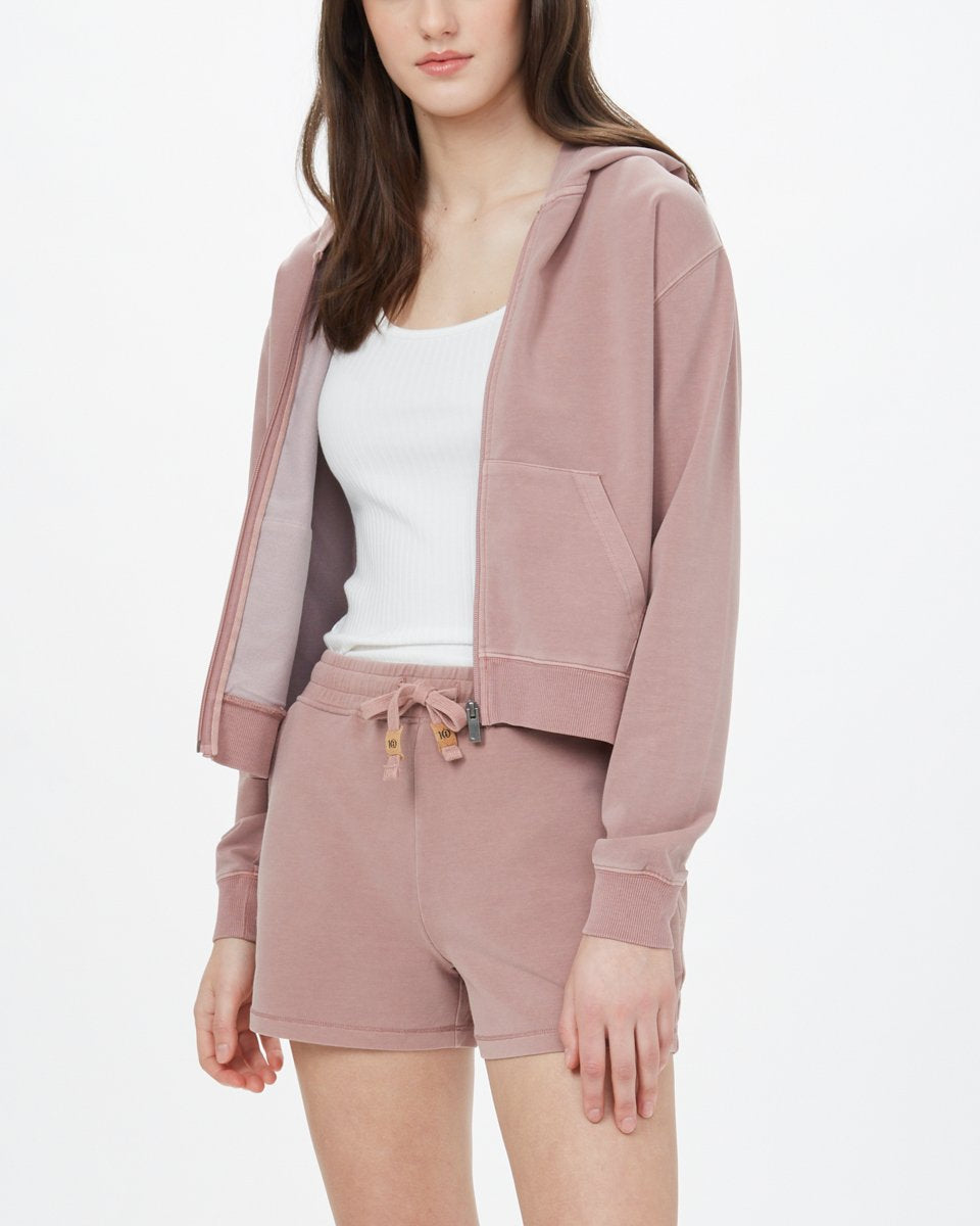 Pink Organic Cotton Zip Up