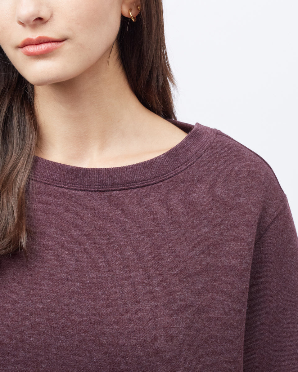 Red Women's Crew Neck Sweater Dress