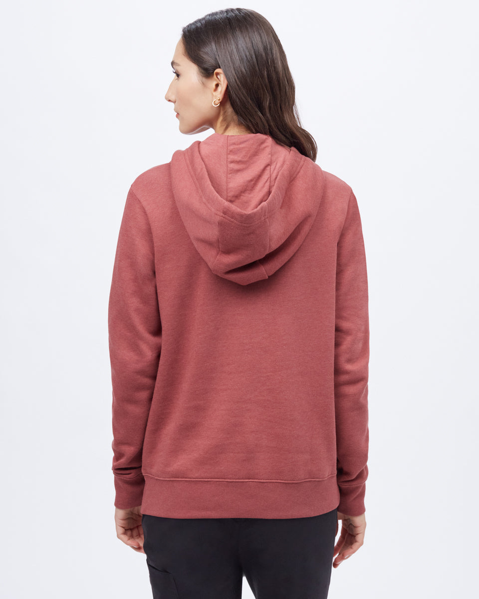 Red Women's Eco-Friendly Pullover Hoodie