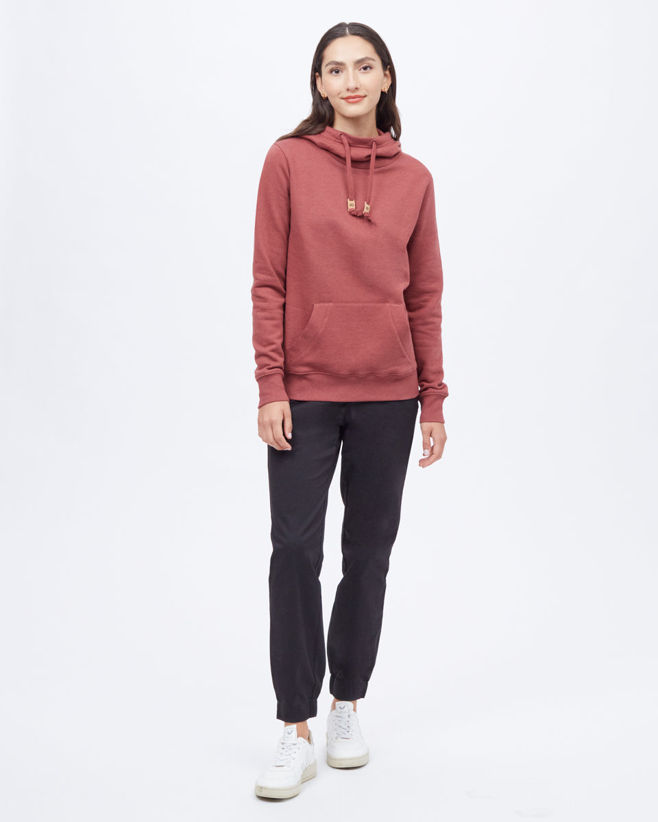 Red Women's Eco-Friendly Pullover Hoodie