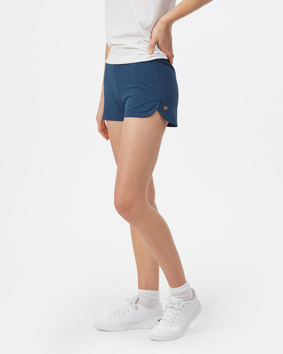 Blue Women's Recycled Polyester Sport Shorts