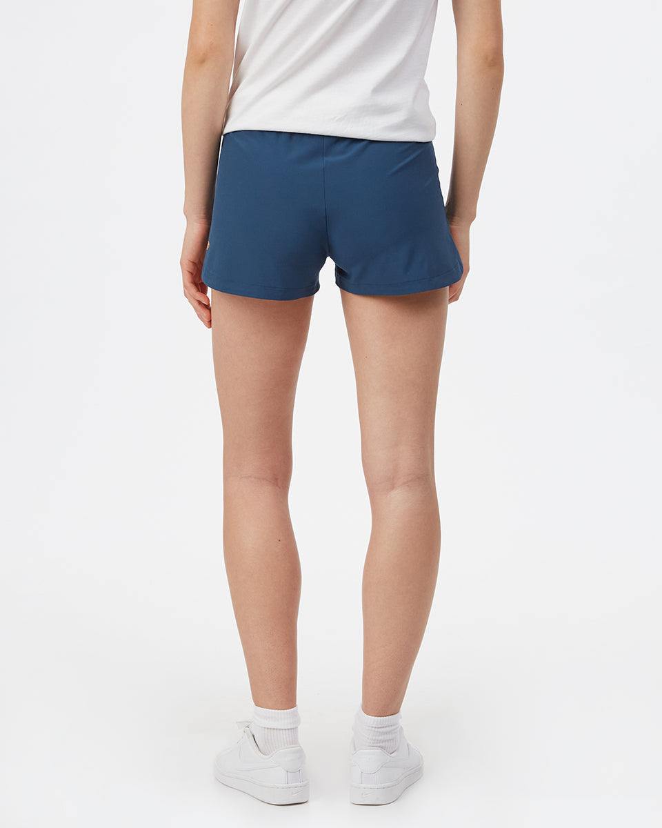 Blue Women's Recycled Polyester Sport Shorts