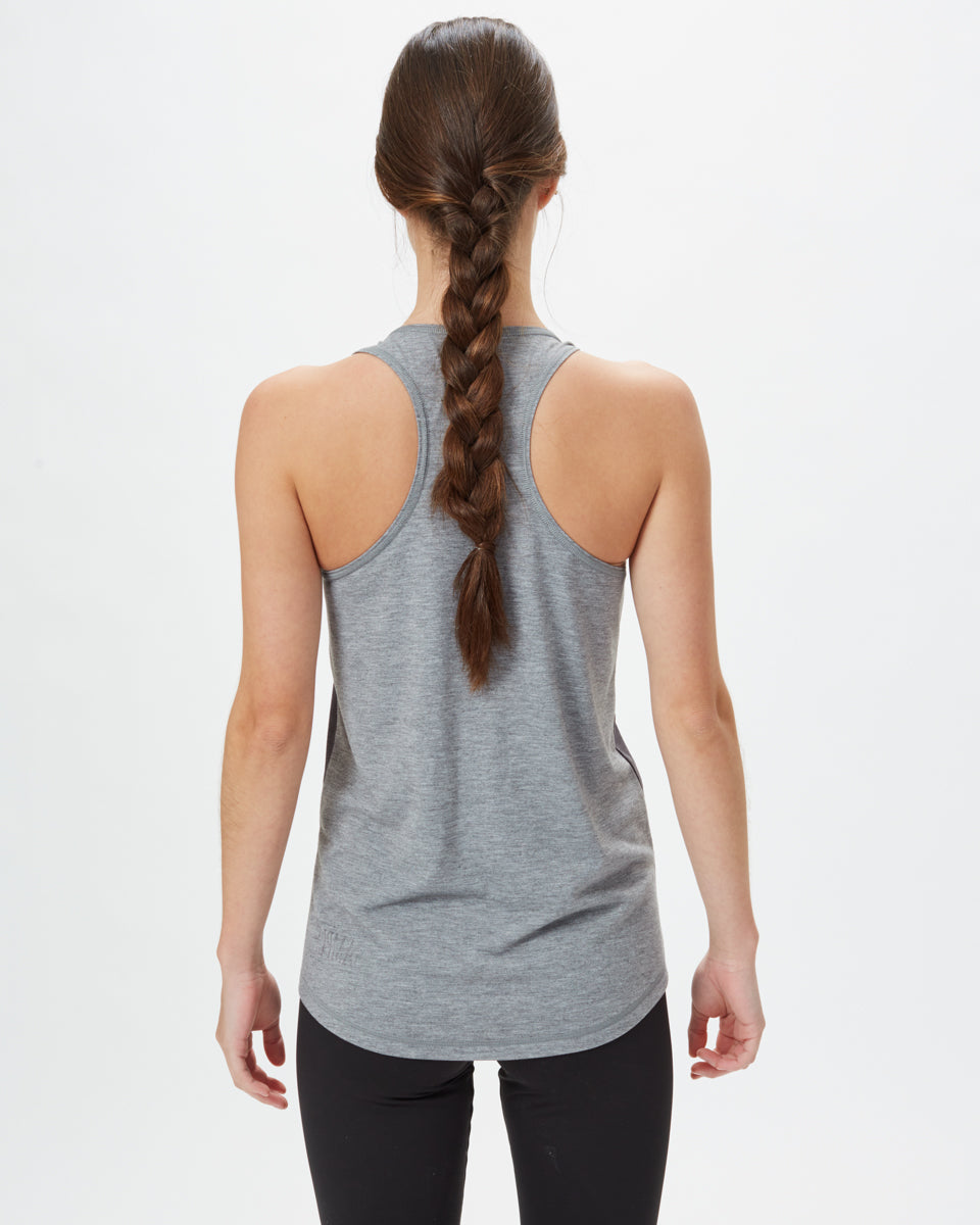 Black,Gray Women's Active Racerback Tank Top