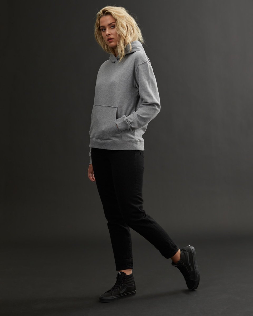 Gray Women's Organic Cotton Pullover Hoodie