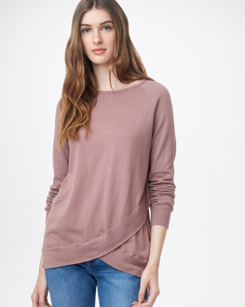 Purple Women's Longsleeve Crossover Jumper