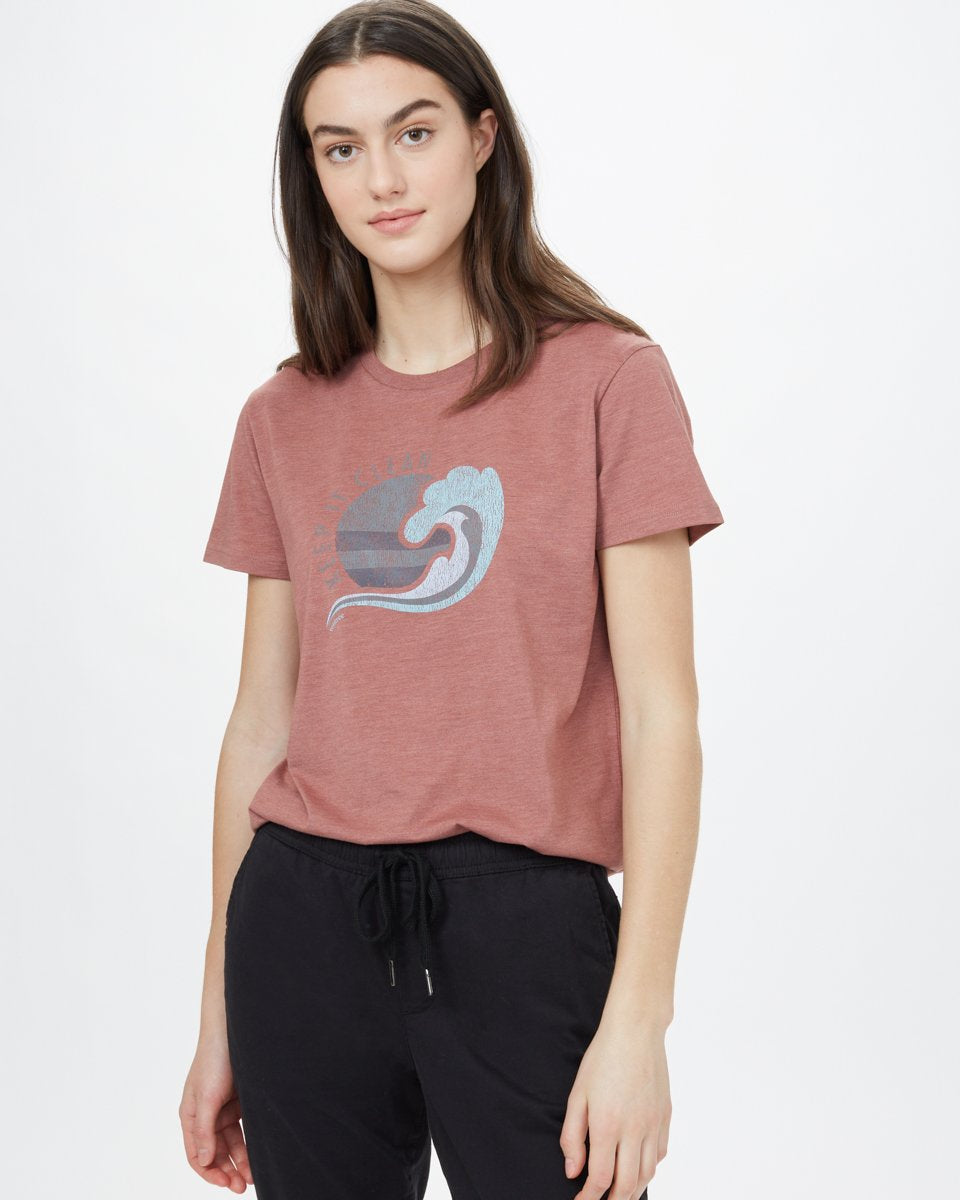 Pink Recycled Polyester Graphic Tee