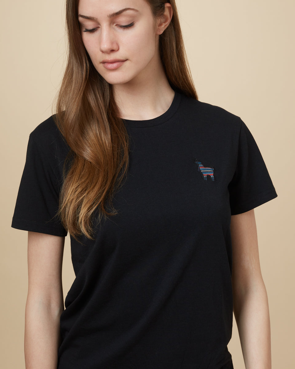 Black Women's Eco-Friendly Graphic Tee