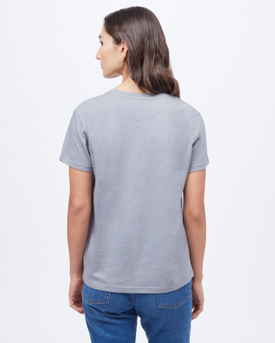 Gray Recycled Crew Neck T-Shirt