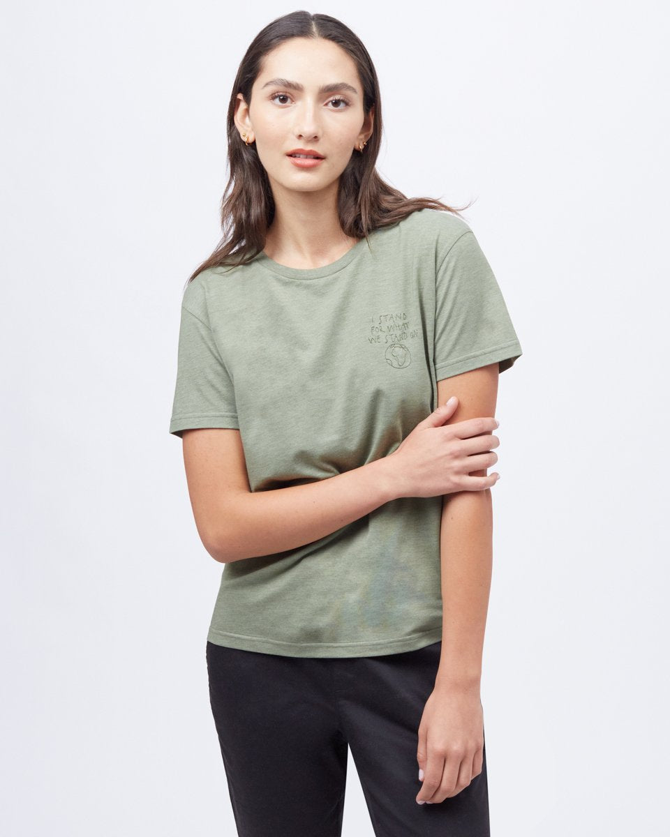 Green Recycled Crew Neck T-Shirt