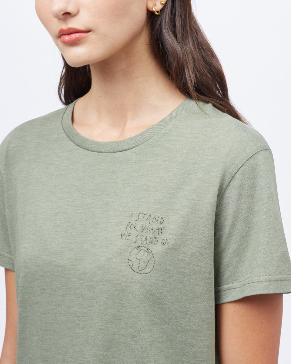Green Recycled Crew Neck T-Shirt