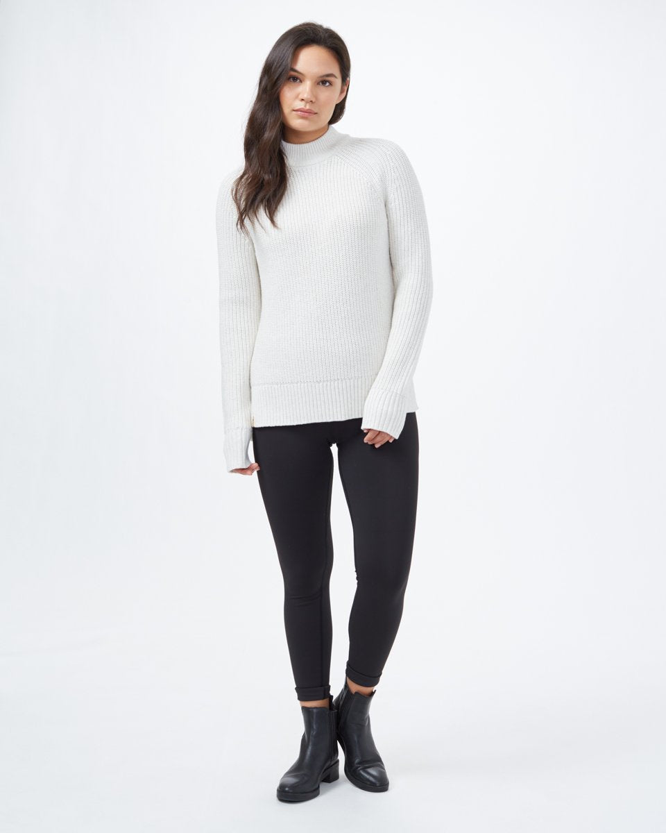 White Women's Long Sleeve Knit Jumper