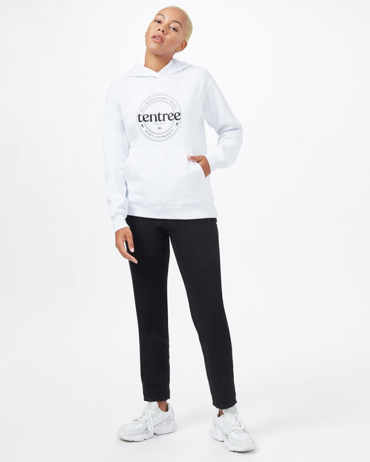 White Women's Graphic Hoodie