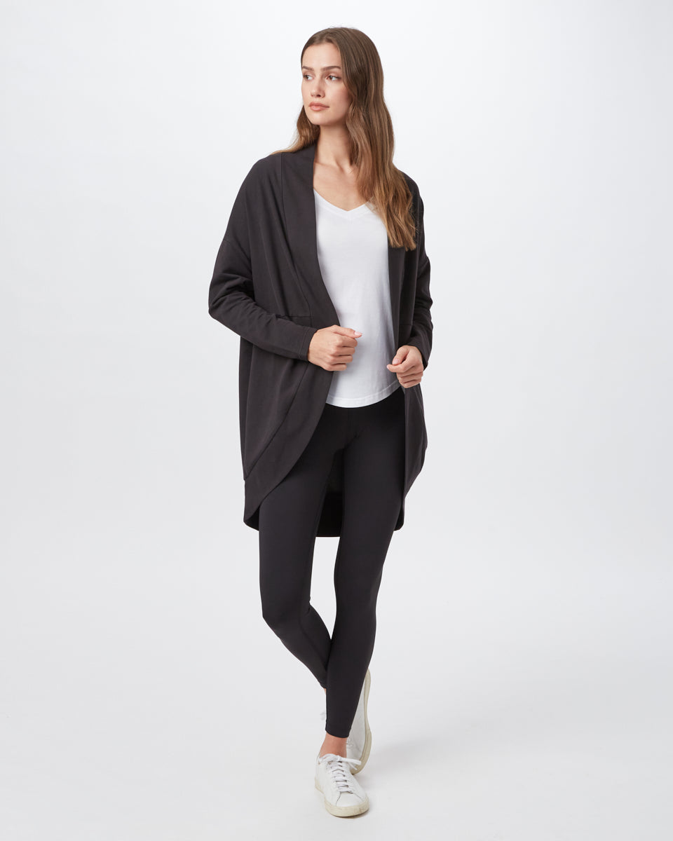Black Women's Organic Cotton Cardigan
