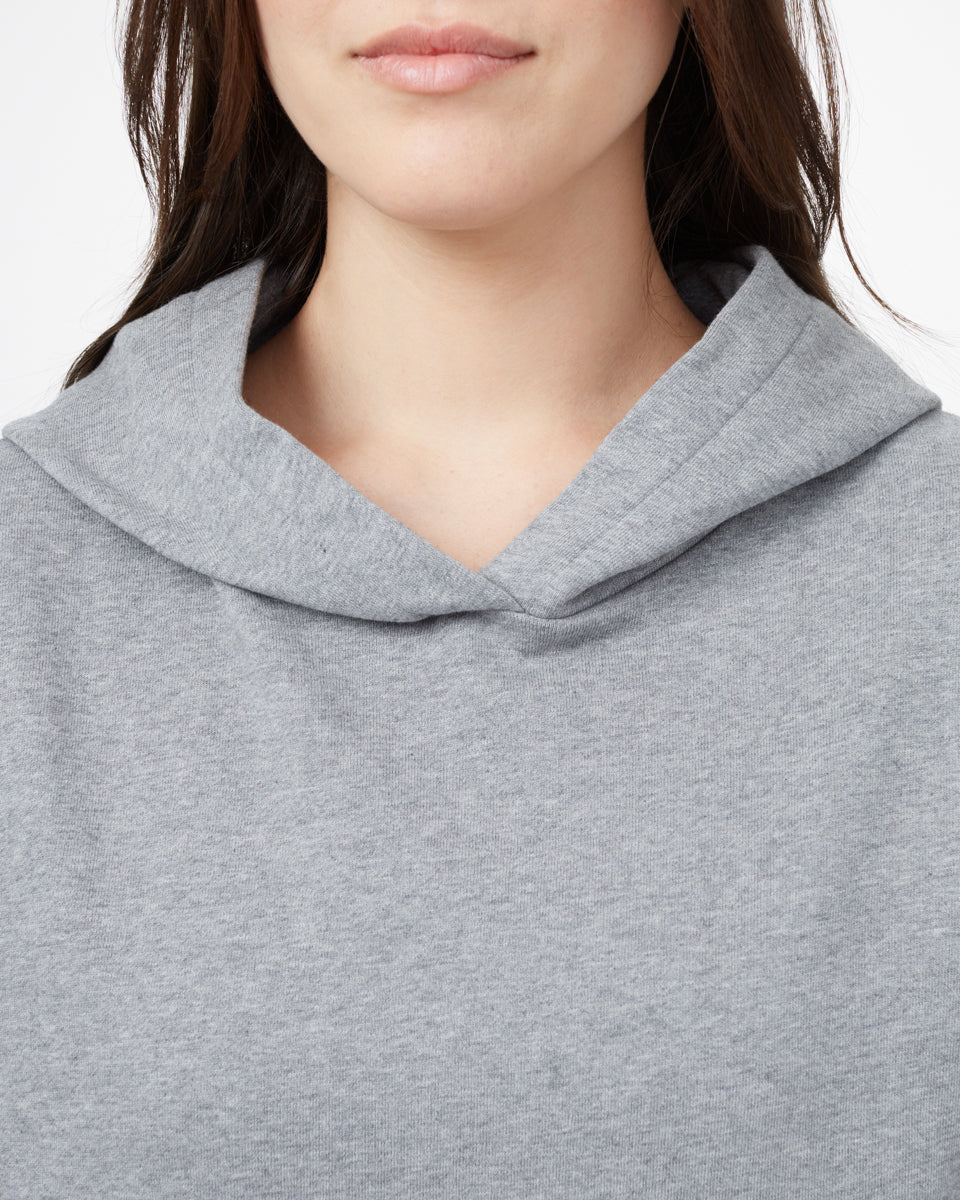Gray Women's Organic Cotton Pullover Hoodie