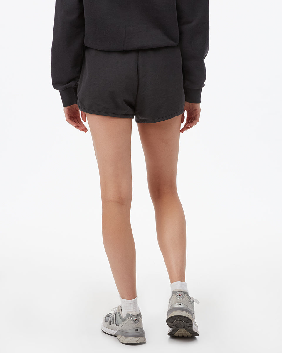 Black Women's Organic Cotton Sweatshorts