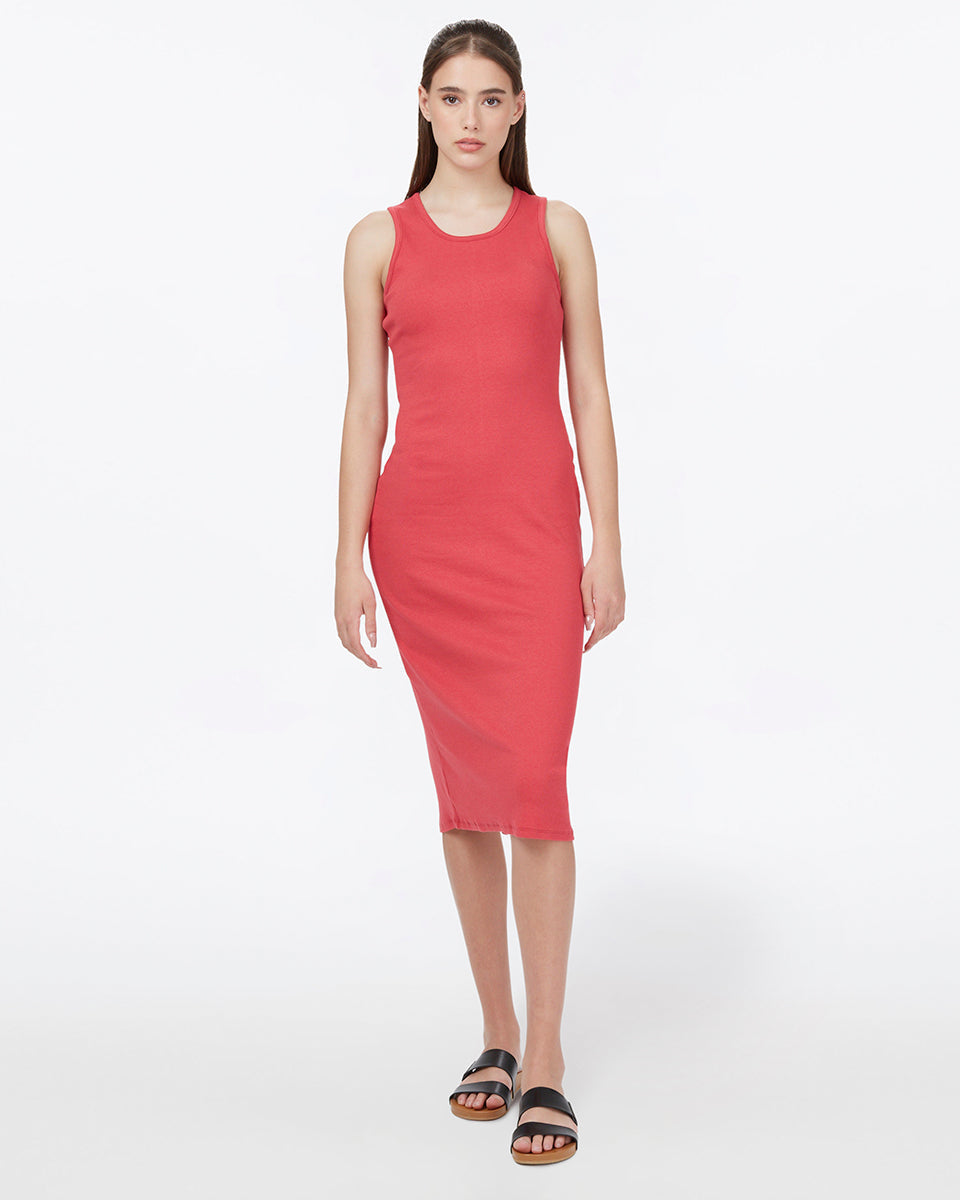 Red Women's Organic Cotton Knit Dress