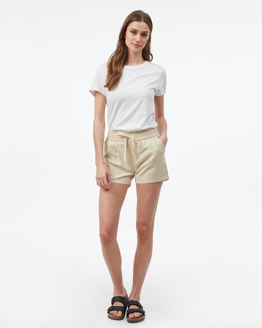 Gray,White Women's Hemp Shorts